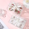 JCD 5.5inches height 8 Pack Clear Cupcake Boxes 6 Count