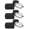 REAVEE 3 Pack Folding Reading Glasses for Men Women, Blue