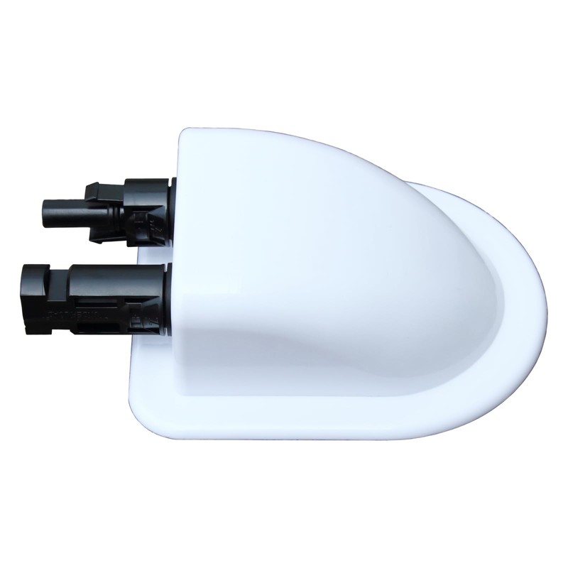 Waterproof double cable entry gland for T4 cable, for motorhomes,