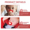 LUOZZY 8pcs Funny Baby Pacifiers Silicone Newborn Baby Teeth Pacifiers