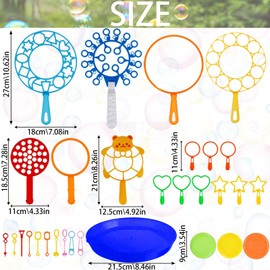 AUNGKWANG Wedding Soap Bubbles Set, 31 Pieces Soap Bubbles Set, for Indoor and Outdoor Bubble Maker Games, Perfect for Parties, Wedding, Garden