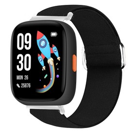 Lamshaw Compatible for BIGGERFIVE Smart Watch Band, 22mm Quick Release Stretch Elastics Nylon Adjustable Replacement Strap Accessories Compatible with BIGGERFIVE BW01, BIGGERFIVE BW02 Smart