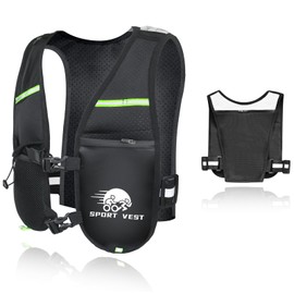 Running Vest Women - Lightweight & Breathable Running Vests Mens, Reflective Hydration Vest with Multi-pocket & Adjustable Strap is Suitable for Hiking, Cycling, Racing