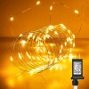 Minetom Fairy Lights Plug in, 33Ft 100 LEDs Waterproof Silver