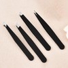 4-Piece Blackhead and Ingrown Hair Tweezer Set 4-Piece Tweezer Set with Pouch 2ea