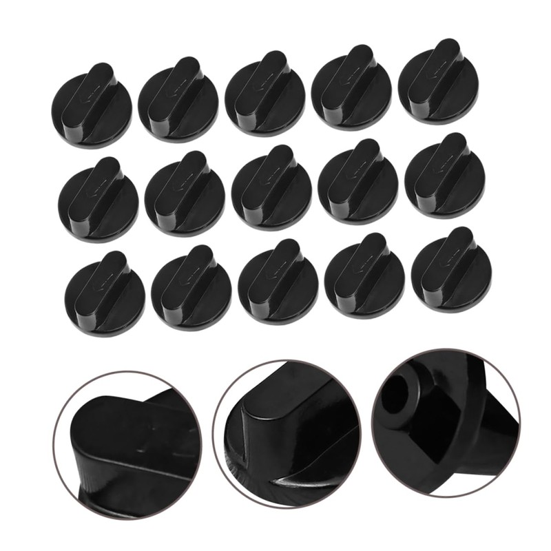 WOONEKY 20Pcs Gas Stove Replacement Knob Durable Control Knobs for