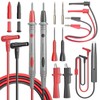 Cleqee Multimeter Test Leads Kit, 13 Pieces, Digital Electrical Test
