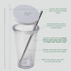 ALINK Bubble Tea Cup, Drinking Cup with Lid and Straw,