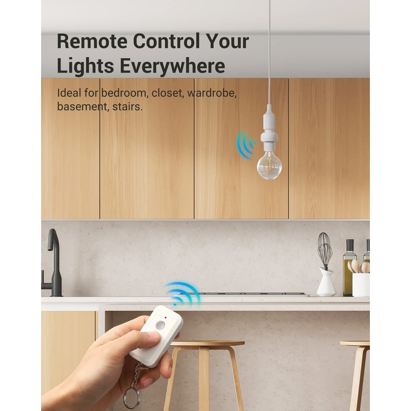 DEWENWILS Remote Control Light Bulb Socket, Wireless Light Bulbs Socket