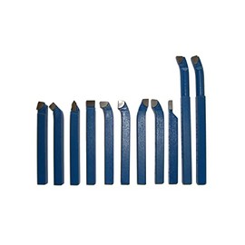 PAULIMOT Lathe Tool Set 11 Pieces with Carbide Plates P30, DIN 4976, 6 mm