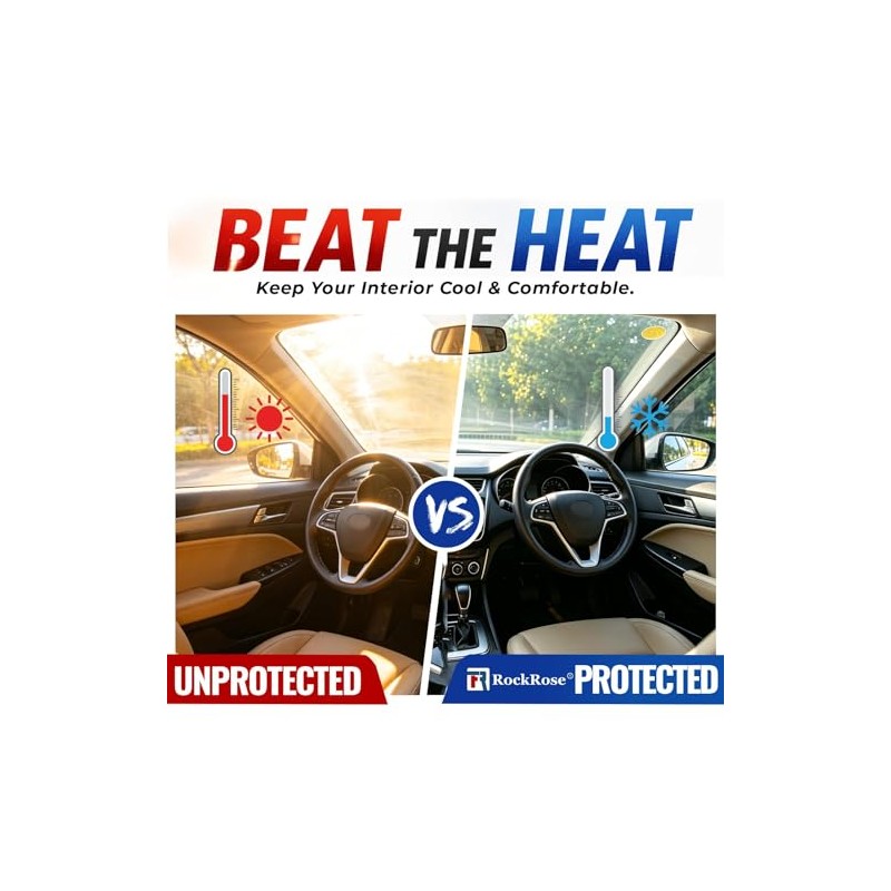 RockRose 5% Premium Carbon Car Window Tint Film - UV