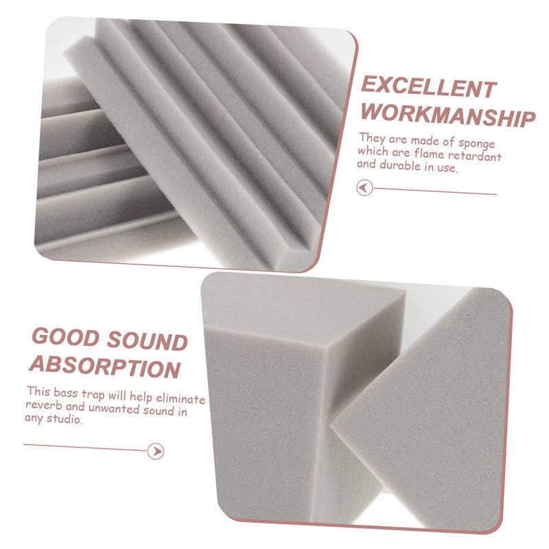 Levemolo 16pcs Low Frequency Sound Absorbing Cotton Acoustic Panels Sound