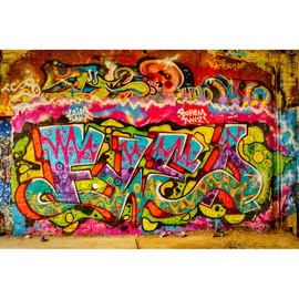 NWT IDEA4WALL Wall Murals for Bedroom Banksy Street Art Collection Removable Wallpaper Peel and Stick Wall Stickers - 100x144 inches