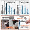 RURITKIT 200Pcs Concrete Screws with Drill Bit and Driver bit,