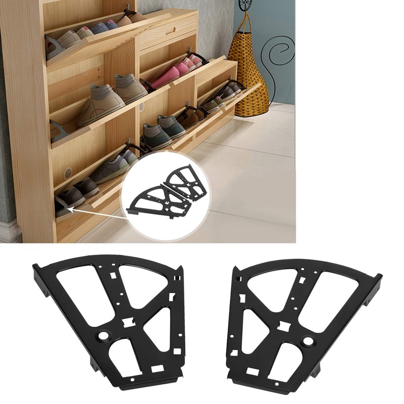 Shoe Cabinet Hinge, 2 Pieces 2 Layers Shoe Cabinet Flip