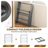 3-Tier Extendable Clothes Drying Rack, Small & Foldable, Grey