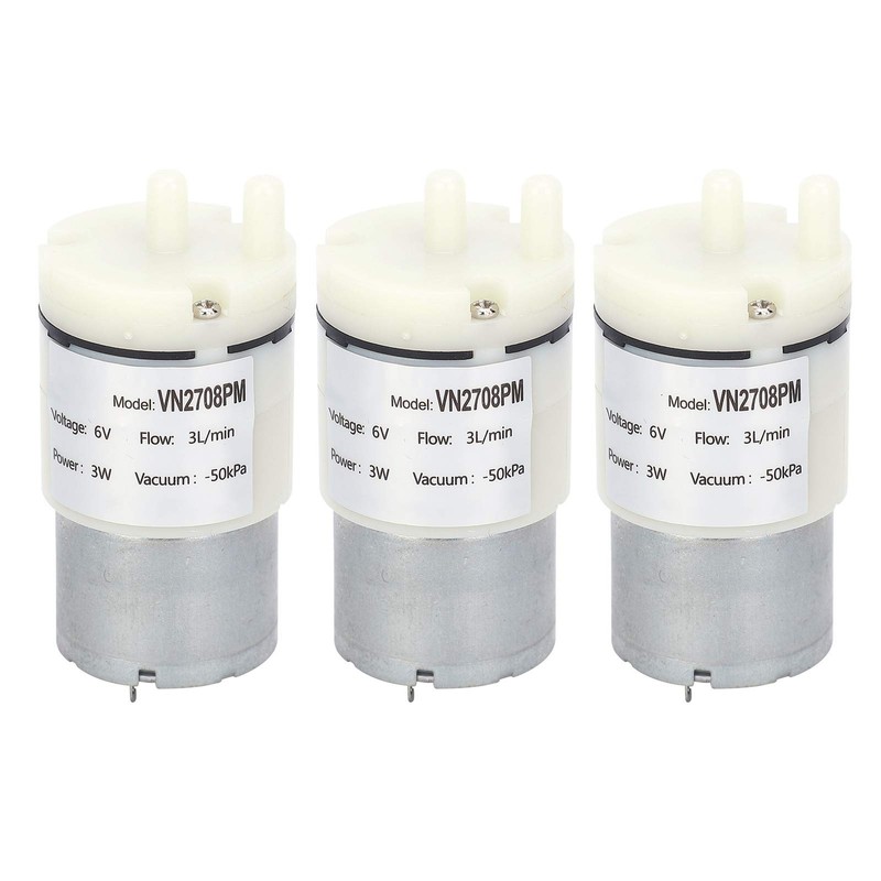 3Pcs Micro Diaphragm Pump Mini Vacuum Water Air Motor for