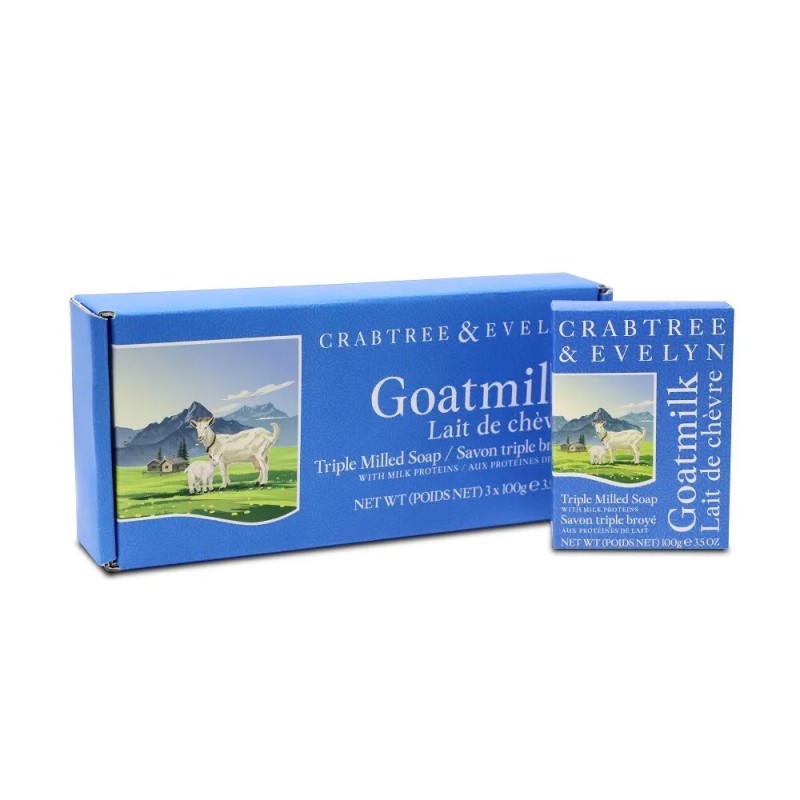 Crabtree & Evelyn Goatmilk Soap Set 3 X 100 Gram