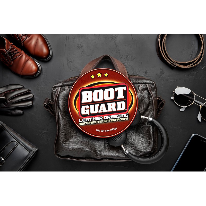 Boot Guard Leather Dressing: Restores and Conditions Leather Boots, Shoes,