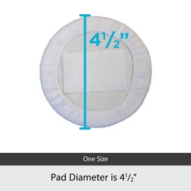 BraceAbility Hernia Belt Replacement Pad | Silicone Pad with Soft Fabric Cover, Attaches to Elastic Binders and Belts to Prevent Hernia from Popping Out