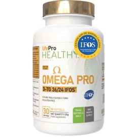 Omega 3 IFOS 3000mg Kapseln mit Vitamin E, 30-90 Portionen - 35% EPA und 25% DHA, 3000mg pro Tagesdosis, Nahrungsergänzung für kardiovaskuläre Gesundheit, Reines und destilliertes Fischöl