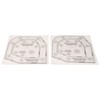 2 Pcs Bowl Cozy Template Acrylic Exquisite Bowl Wrap Sewing