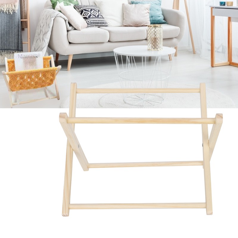 Macrame Magazine Rack Small Bohemian Woven Storage Basket Decoration Book