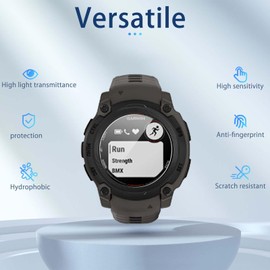 NOUKAJU [4pack] Screen Protector for Garmin Instinct E-40mm, Smartwatch Screen Protector,Scratch-Resistant,High Transparency,Soft Screen Protector for Garmin Instinct E-40mm(Non-Tempered Glass)