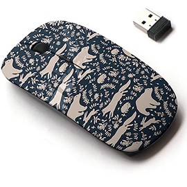 2.4G Wireless Mouse with Cute Pattern Design for All Laptops and Desktops with Nano Receiver - Graphic Cute Fairy Animals