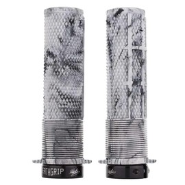 DMR Brendog DeathGrip Flange Lock-On Mountain Bike MTB Grips - Snow Camo (Thin)