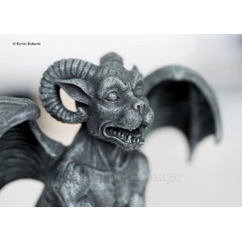Winged Ram Horned 'Stone' Gargoyle Chimera Guardian Gothic Statue Superb Detail