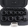 SPEEDWOX External Torque Socket Set 19Pcs EP Socket Set 1/2"