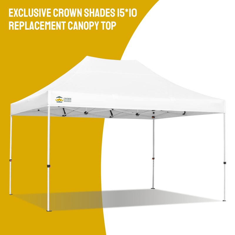 CROWN SHADES 10x15 Canopy Replacement Top - Only Compatible with