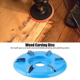 Wood Carving Disc, 90mm Angle Grinder Wood Carving Disc 6 Teeth Chainsaw Mill Cutter Angle Grinder Chain Saw Disc Tree Stump Remover Grinding Wheel Wood Carving Tools for Angle Grinder