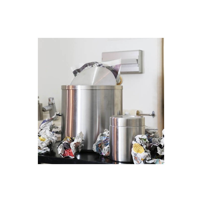 Dulton (Dalton) Dust Bin, Tan Ball Trash Can Dust Bin
