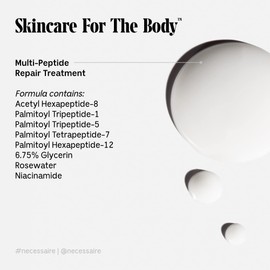 Nécessaire The Neck Serum. Fragrance-Free. 5 Peptides for Tech Neck + Aged Neck. Skin Feels Firm, Looks Lifted. Hypoallergenic. Dermatologist-Tested. 50 ml