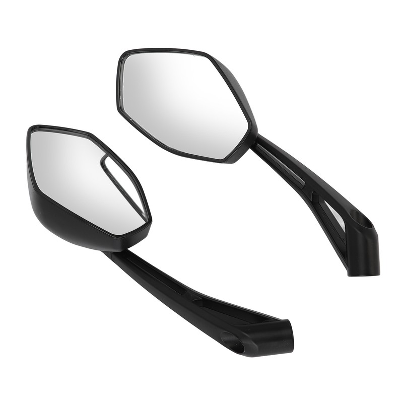 2PCS Motorcycle Rearview Mirror Clear Vision Wide Angle Shockproof Handlebar