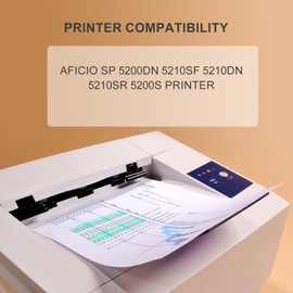 BUEGOO SP 5200 Toner Cartridge Black SP5200 406683 Compatible with Aficio SP 5200 5200DN 5200S 5210 5210SF 5210DN 5210SR Printer| 1 Pack