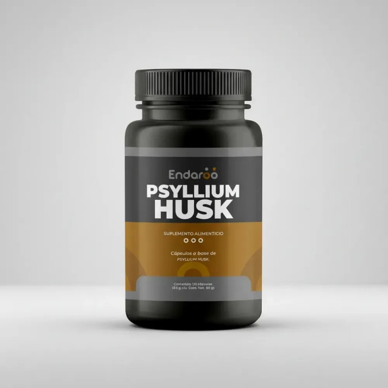 Fibra De Psyllium Husk 100% Puro 60 Cápsulas