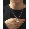 ALRNBY Star of David Pendant Necklace for Women Men Dainty