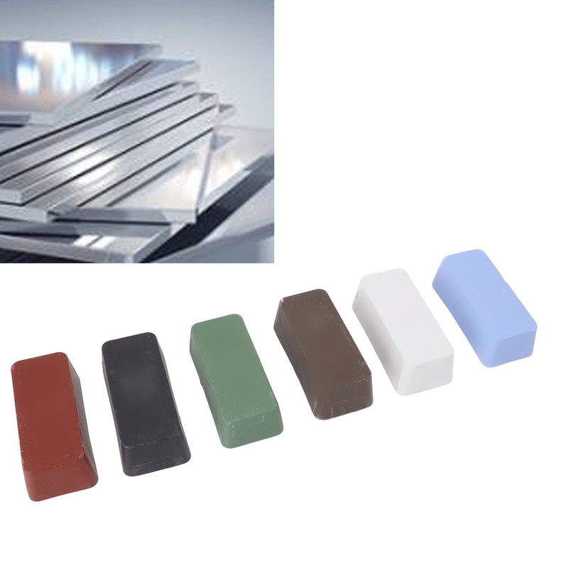 6 Pcs Metal Polishing Bar Multi Functional Solid Wax Metal