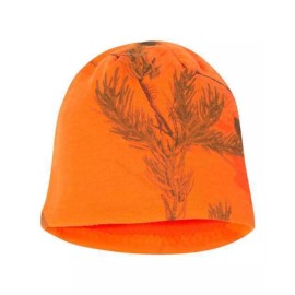 Kati Camo Knit Cap Skull Cap Warm Hunting Winter Cotton/Poly Beanie Hat 8" LCB08 - Blaze Realtree AP, OSFM