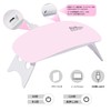 Carimee Nail Light Resin Curing LED Nail Light, ABS Pink,