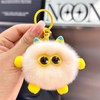 HICIVI Cute Rex Rabbit Fur Fluffy Ball Keychain Soft Plush