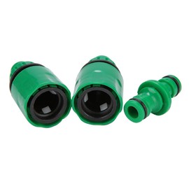 Fdit 3pcs 3/8 Hose Quick Connector Hose Repair Connector Adapter Garden Irrigation Equipment for Home Garden Hose Repair Tool