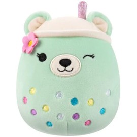 Squishmallows 2025 Original 8-Inch Easter A Squad Plush - Collectible Soft & Squishy Mini Stuffed Animal Toy - Add to Your Squad - Gift for Kids, Girls & Boys (Mae The Winking Bear Boba)