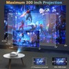 5G WiFi Bluetooth Projector, Outdoor Movie Projector [Projector Screen and