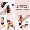 Foot Petals womens Scalloped Ball of Foot Cushion, Black Iris,