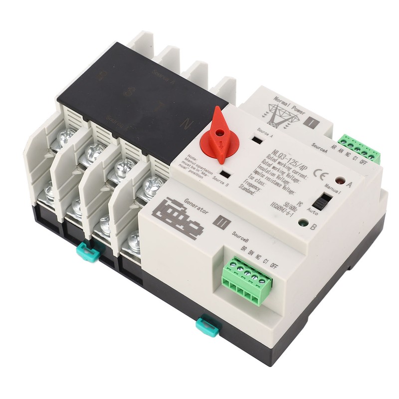 Dual Power Automatic Transfer Switch 4P Fast Switching PC AC