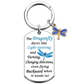 MigPio Dragon Fly Gift for Women Dragonfly Keychain Dragon Fly Decor Inspirational Dragonfly Gifts for Women Friends Encouragement Gift for Dragonflies Lover